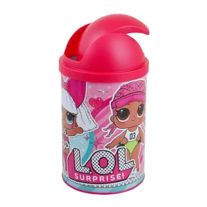 Desk trash can "YES" /707055/ "LOL Sweety" metal (1/12/72)