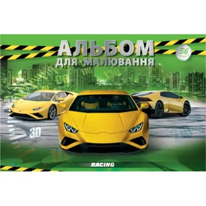 Альбом для малювання А4/36 арк. "Рюкзачок" /А-19/ клеєний, 4 вид., 100г/м2 (10)