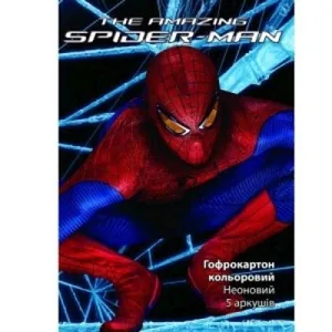 Гофро-картон А4 "Kite" /SM12-257К/ неон Marvel.Spiderman А4 (5арк/5кол) 1/100