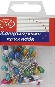 Шпильки декор. /1023/ "Крапля" 50шт (1/12)