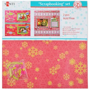 Set for creativity "Scrap page" "SANTI" /952443/ red (1/10/200)