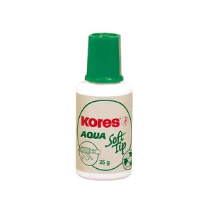 Коректор з пензликом 20мл  KORES "AGUA" SOFT TIP водний K69461 (м'яка щіточка)  (10)