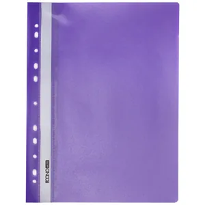 Speed ​​stapler pl. euro perf. "Economix" /E31508-12/ A4 purple, texture orange, 120/160 microns (10)