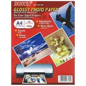Фотопапір А4 глянець GSP-A4-180 gsm   (20арк) (1/50)