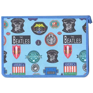 Glitter briefcase folder. "POLYMER" /430102/ "Emblems" made of fabric. handle (1/10)