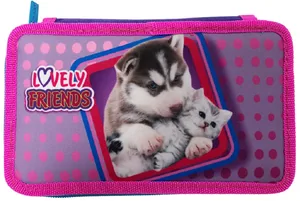 Пенал "CLASS" /20503С/ 2 відд., НАПОВН. "Lovely Friends" (1/12/72)