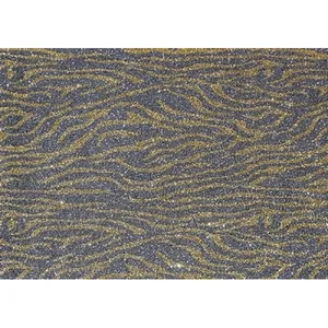 Flexica (foamiran) "WB" /10514/ 20*30 cm, with glass. Tigrov. Print, GOLD with GRAY, 2 mm (10 sheets/pack) (1/100)