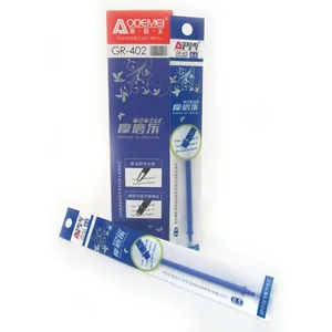 Gel rod "AODEMEI" /402-BL/ erasable, needle. 0.5mm blue, 126mm (20/240/5760)