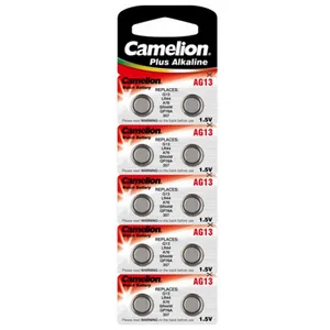 Battery "Camelion" /AG13/10bl/018/963/ alkaline, 1.5V, coin 11.5*5.2mm (10/100/200)