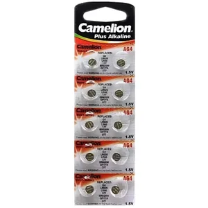 Battery "Camelion" /AG4/10bl/489/ alkaline, 1.5V, coin 68.*2.6mm (10/100)