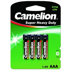 Battery "Camelion" /R03/4bl (green)/390/327/ salt, 1.5V, little finger (4/48)
