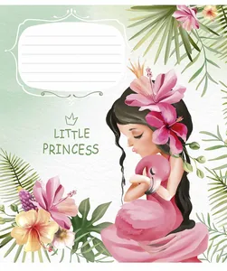 Зошит уч. "Школярик" 12арк.== /2977L/ "Little Princess" Глітер (дівчинка) (30/300)