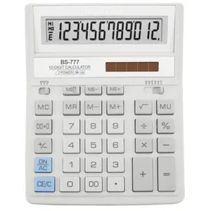 Калькулятор "Brilliant" /BS-777WH/ настол.12-разр,2 пам.205*159, білий