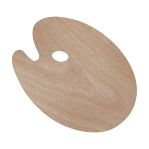 Wooden palette, oval, 30x40 cm., (thickness 3 mm.)(18444), D.K.ART & CRAFT
