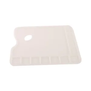 Plastic palette, rectangular, professional, large, 34x23.4 cm, (18496), D.K.ART & CRAFT