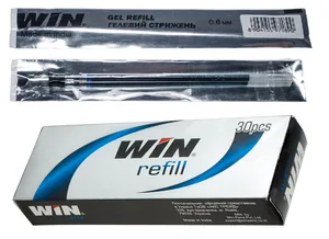 Стрижень гелевий "WIN" /Gel Refill/ чорний, 130мм, 0,6мм (30/150)