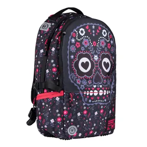 Backpack "YES" /557867/ T-124 "Parallel art", black (1/10)