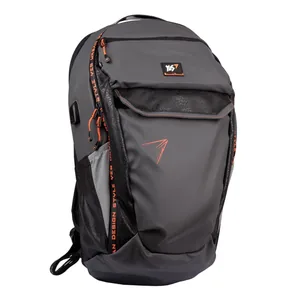 Backpack "YES" /555527/ T-114 "Urban design style", gray/black (1/10)