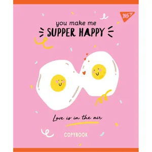 Student's notebook "YES" 12 sheets # /764203/ "HAPPY" mat. VDL+UV selection (10/250)