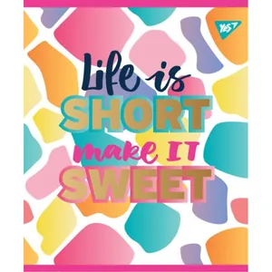 Student's notebook "YES" 12 sheets # /764215/ "RAINBOW" mat. VDL+soft-touch+gold foil (10/250)