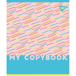 Student's notebook "YES" 18 sheets # /764262/ "LINES" mat. VDL+soft-touch+UV selection. (10/200)