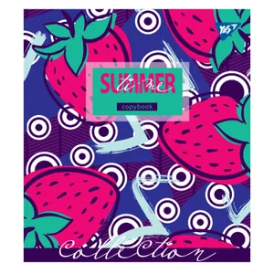 Student's notebook "YES" 96 sheets # /764396/ "SUMMER" neon + soft-touch (5/60)