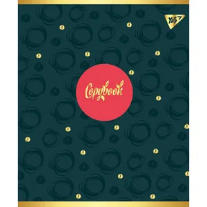 Student's notebook "YES" 48 sheets # /764362/ "FLOWER" mat. VDL+soft-touch+gold foil (5/100)
