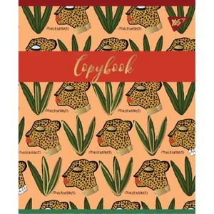 Student's notebook "YES" 96 sheets # /764405/ "WILD CAT" mat. VDL+soft-touch+gold foil (5/60)