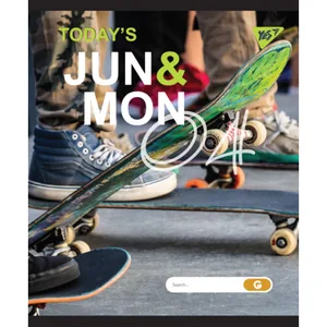 Student's notebook "YES" 24 sheets # /764300/ "JUN&MON" iridium+soft.touch (10/160)
