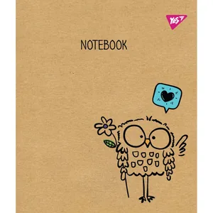 Student's notebook "YES" 12 sheets # /765066/ "Sketch animal" kraft, white (10/250)