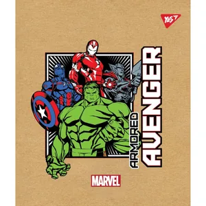 Student's notebook "YES" 24 sheets # /765104/ "Marvel. Avenger" kraft, white (10/160)
