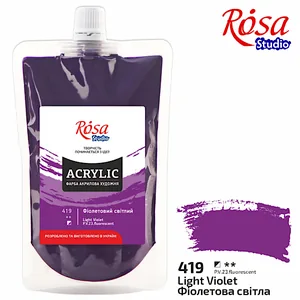 ACRYLIC for decoration "ROSA Studio" /419/ Violet light, 200ml (1/6)