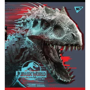 Student's notebook "YES" 24 sheets # /765321/ "Jurassic world. Science gone wrong" Iridium+hybrid varnish (10/160)