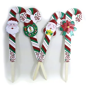 New Year's decoration on a stick "JO" /DSCN9886/ "Candy" 74*15cm (1/75)