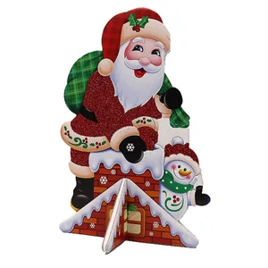 New Year decoration "JO" /DSCN9893/ "Santa on the roof" 20cm (1/10)
