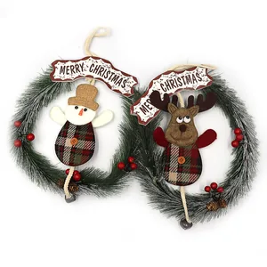 New Year's wreath "JO" /6527-P1-136/ "New Year's characters" D30cm