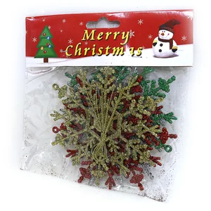 Christmas tree decorations "JO" /DSCN9947/ "Snowflakes" D11cm/4pcs PVC