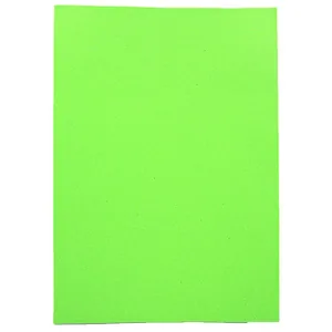 Flexica (foamiran) "JO" /17FAK4-002/ EVA 1.7mm A4 Fluorescent GLITTER with glue "Lettuce" 10 pcs/pack (1/96)