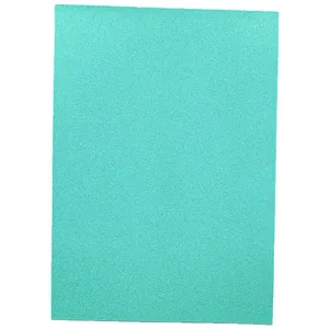 Flexica (foamiran) "JO" /17IKA4-7128/ EVA 1.7mm A4 IRIDESCENT with glue "Turquoise" 10 pcs/pack (1/96)