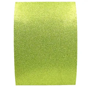 Flexica (foamiran) "JO" /17GLKA4-057/ EVA 1.7mm A4 GLITTER with glue "Lettuce" 10 pcs/pack (1/96)