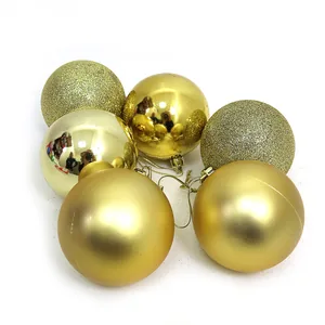 Set of Christmas balls "JO" /DSCN0570-G-7/ "GOLD" 7cm,/6pcs, (1/80)