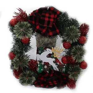 Christmas wreath "JO" /LX21B112/ "Red balls" D30cm