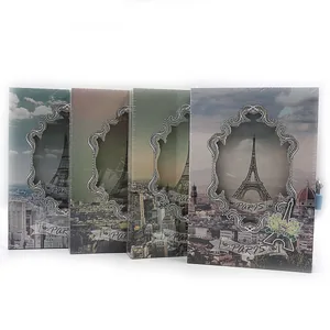 Notebook 20.5*14cm/50 sheets "JO" /DSCN2349/ "Paris" in a box. with lock (1/60)