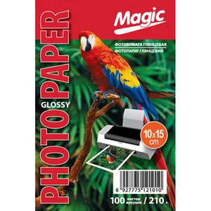Фотопапір "Magic"  10х15 глянц 210 г (100 арк.) водяний знак /1010/