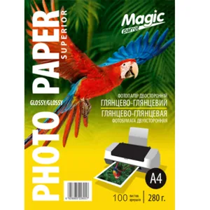 Фотопапір "Magic"  A4 2-хстор глянц- глянц  280 г (50 арк.) Superior /8057/