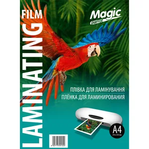 Плівка для ламінування "Magic" Карт. уп. матова ф. А4 (216mm*303mm) (100арк.) товщ. 75(38/37) мкм /0768/