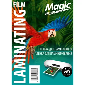 Плівка для ламінування "Magic" Карт. уп. глянець ф. А6 (111mm*154mm) (100арк.) товщ. 125(75/50) мкм /1258/