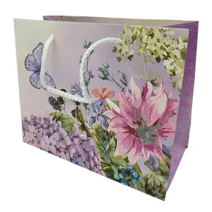 Gift package "Unison" /297 M/ PREMIUM "Flowers" 32*26*12cm, 210 gr., 4 dis. (12)