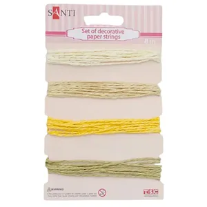 Set of paper cords for wrapping gifts "Santi" /952033/ 4 pcs. 2 m each (1/10/250)