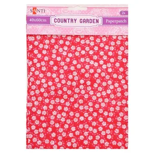 Paper for wrapping gifts and decoupage "Santi" /952507/ Country garden, 2 sheets. 40*60 cm (1/50/200)